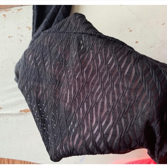 easel : bicolored sheer textured leggings - Picture 5 of 9